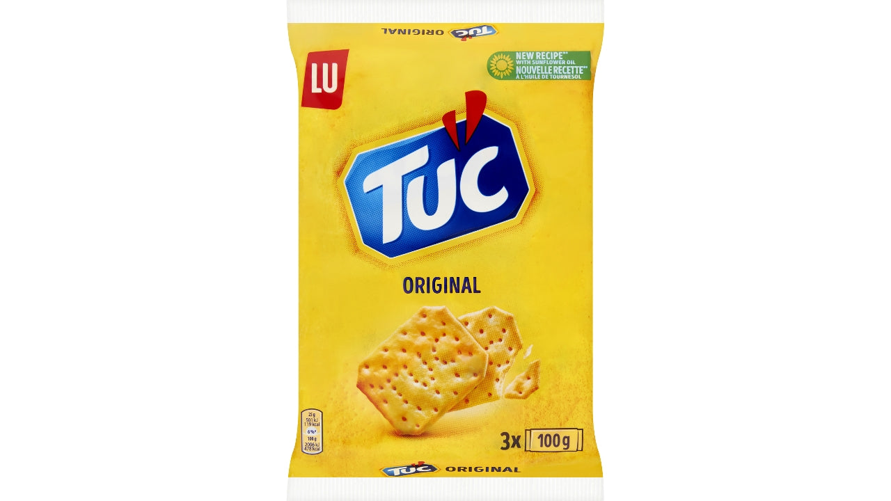 TUC trio salt crackers 3x100g
