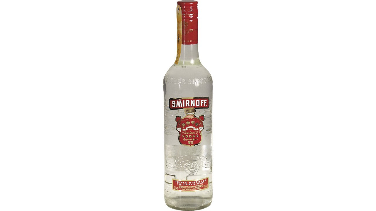 Smirnoff red vodka 37,5% 70cl