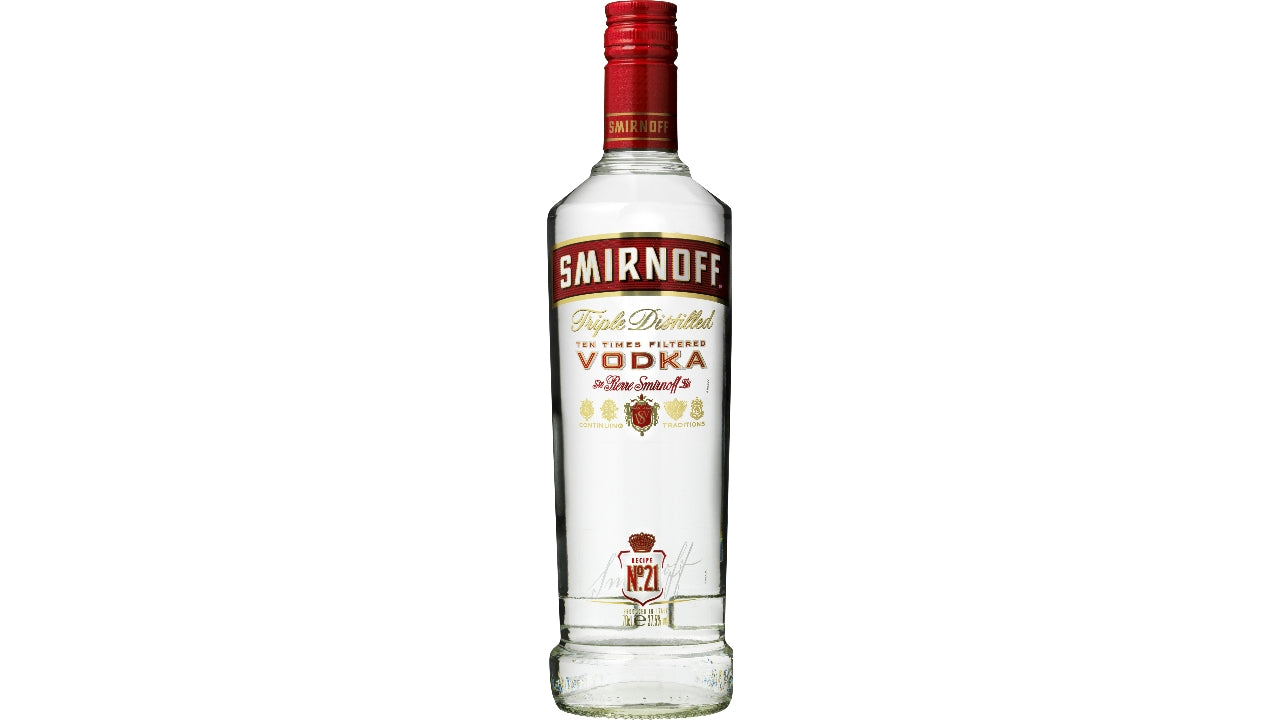 Smirnoff red vodka 37,5% 70cl