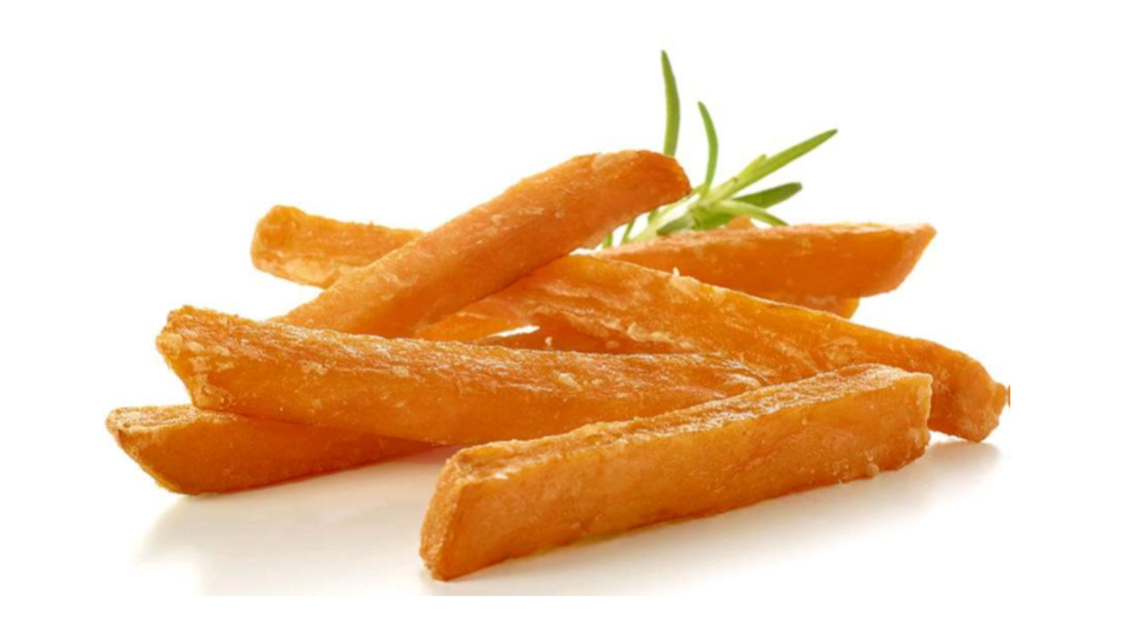 Sweet potato coated 10x10mm 2,5kg
