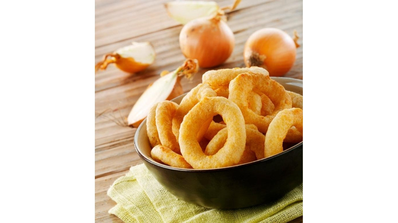 Løgringe indbagte 1kg