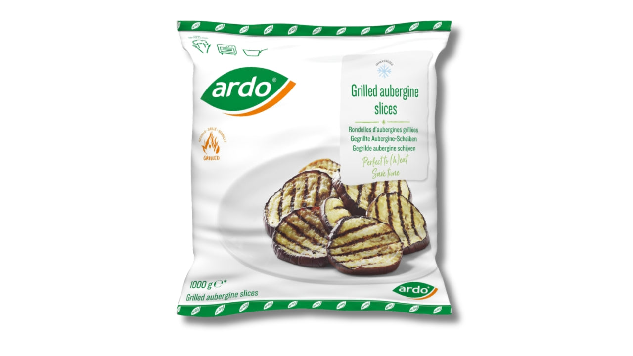 Grillede auberginer i skiver 1kg