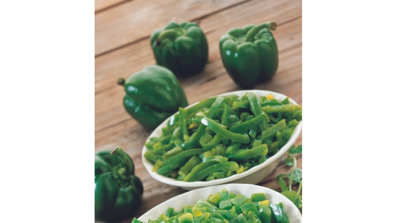 Grøn peber i strimler 2,5kg