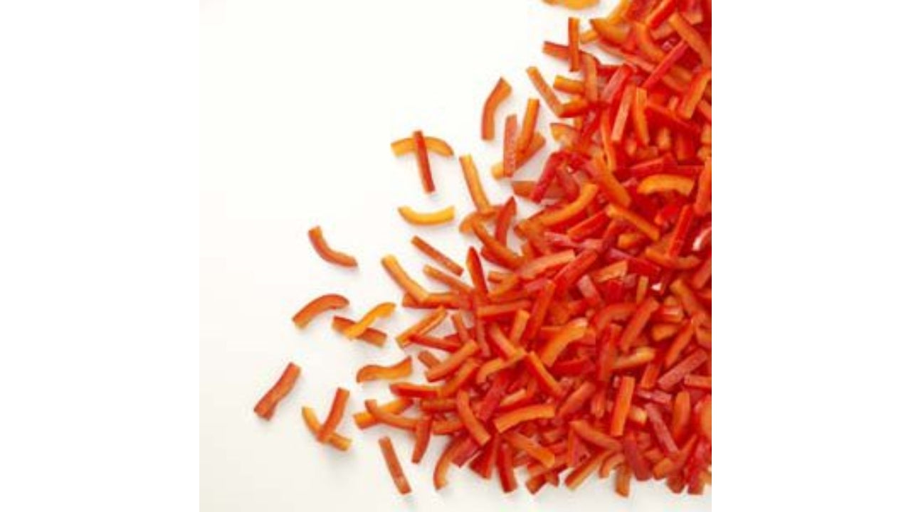 Rød peber i strimler 2500g