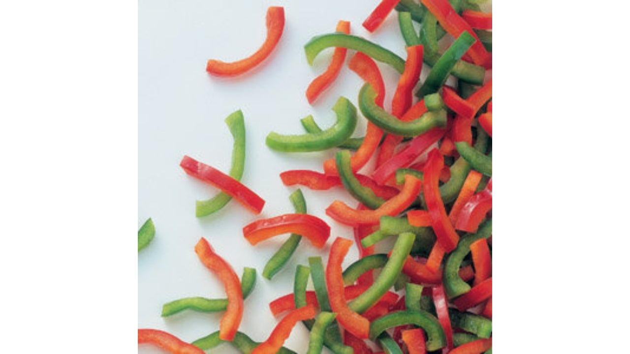 Peber i strimler rød/grøn 2,5kg