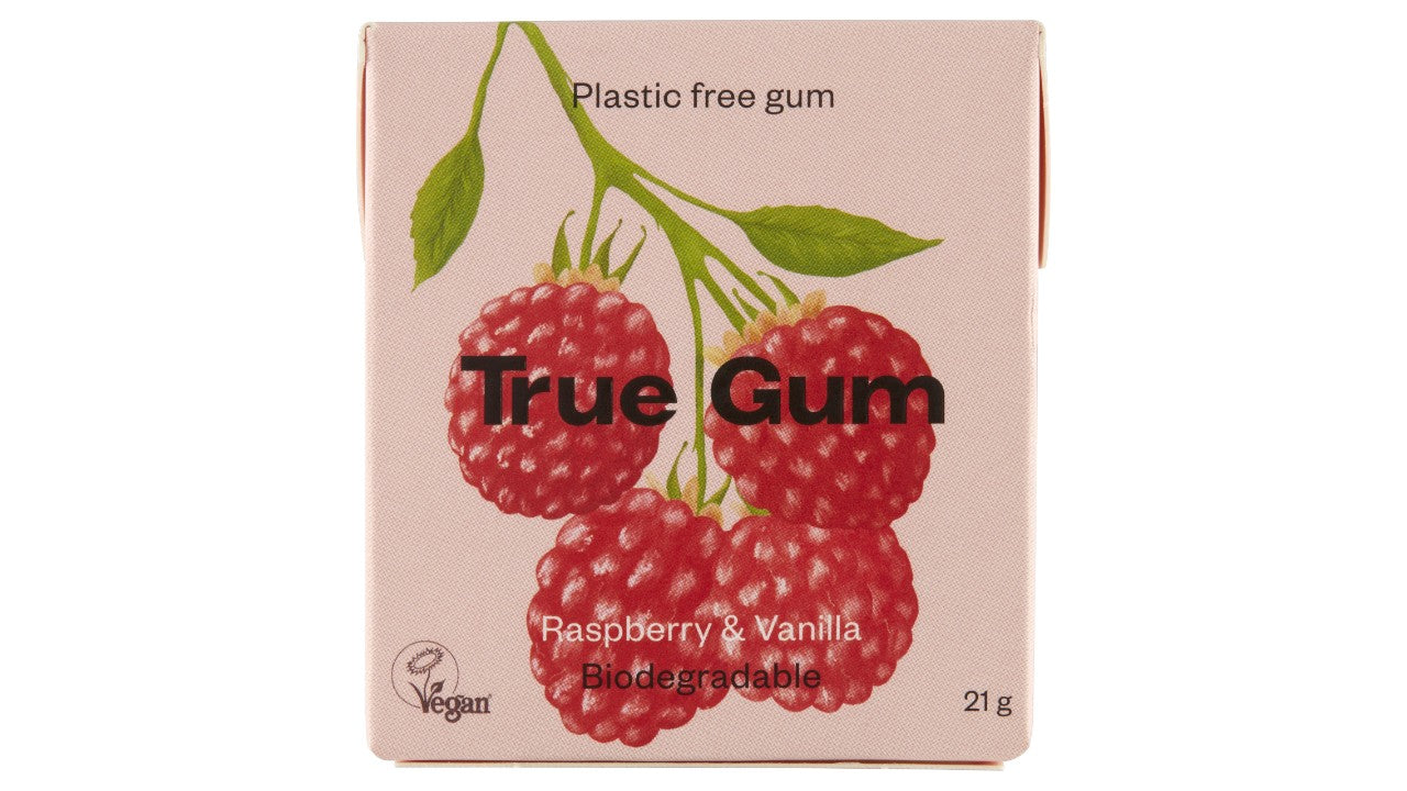 True Gum rasberry/vanilla 21g