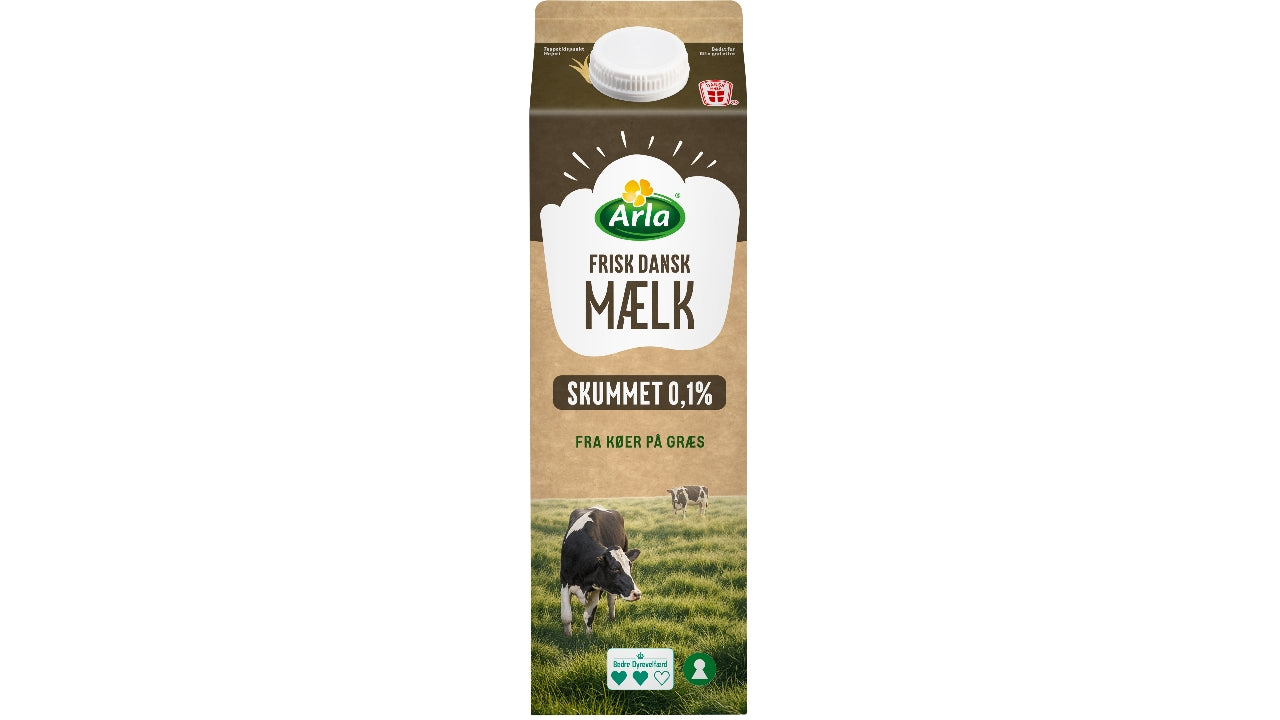Skummetmælk 0,1% 1L