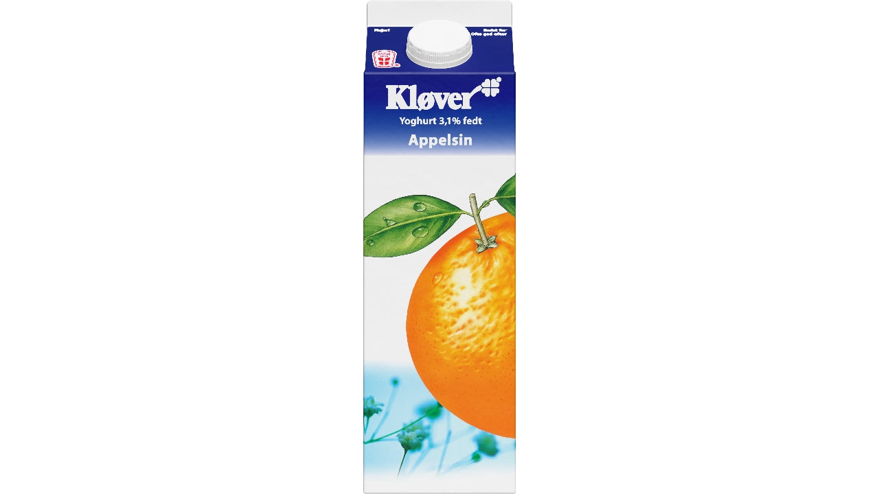 Yoghurt med appelsin 3,3% 1L