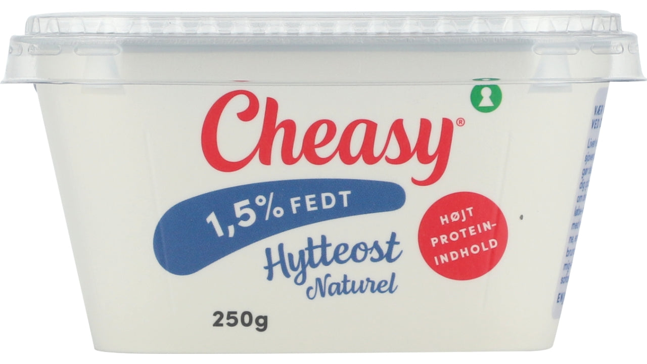 Cheasy hytteost naturel 1,5% 250g