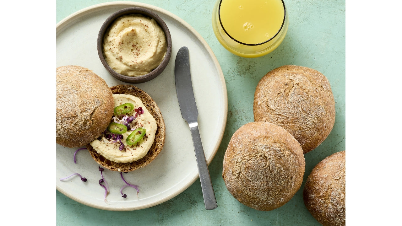 Rundstykke rustic durum grov 40x72,5g