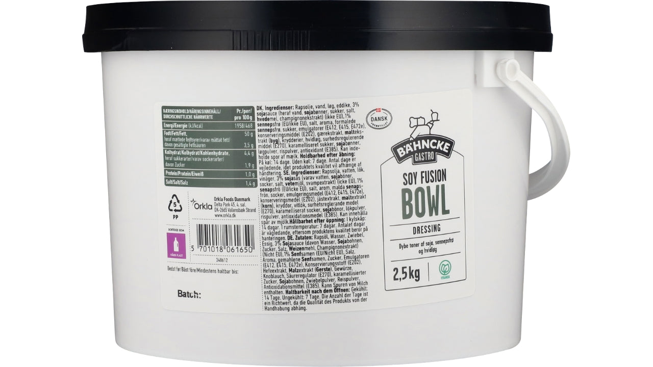 Soy Fusion bowl dressing 2,5kg