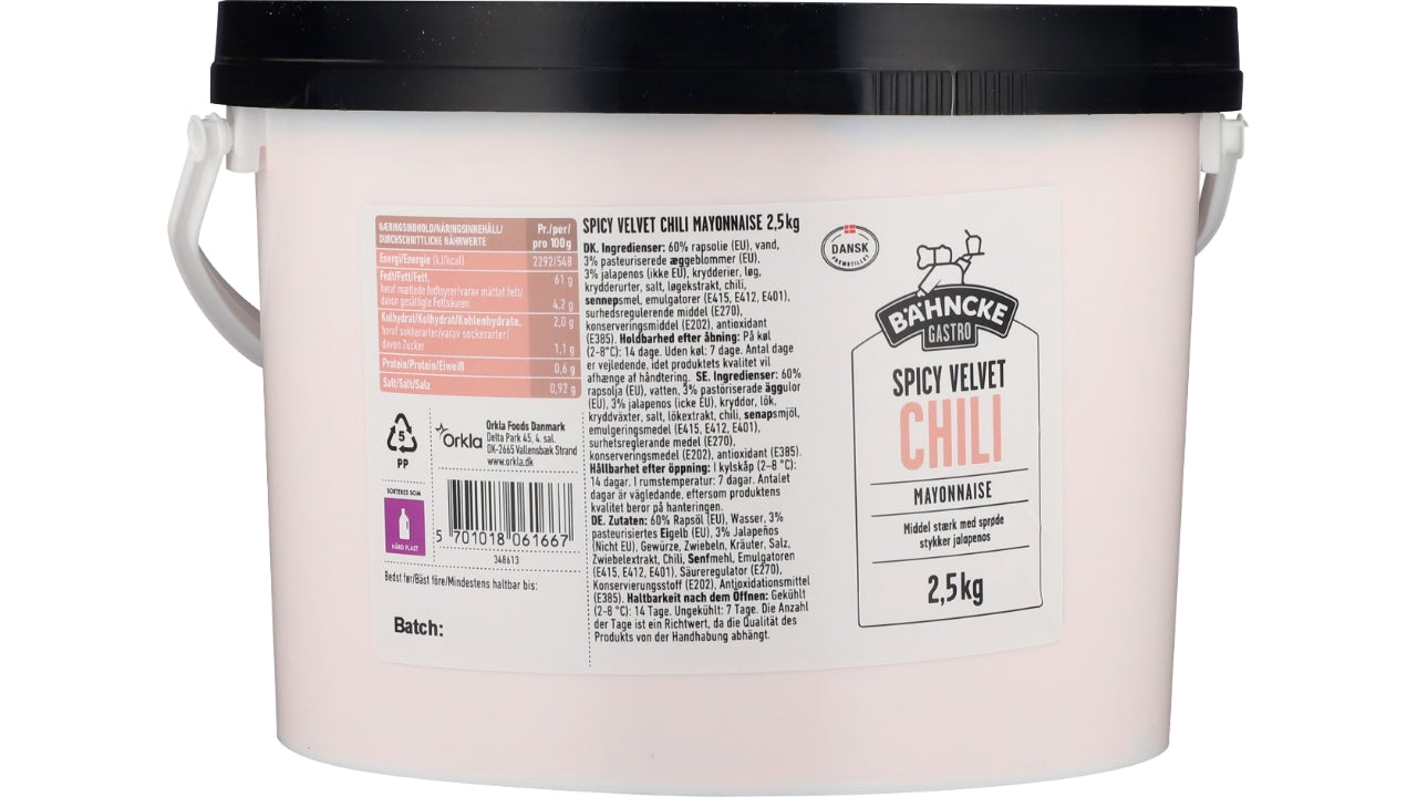 Chili mayonnaise spicy velvet 2,5kg