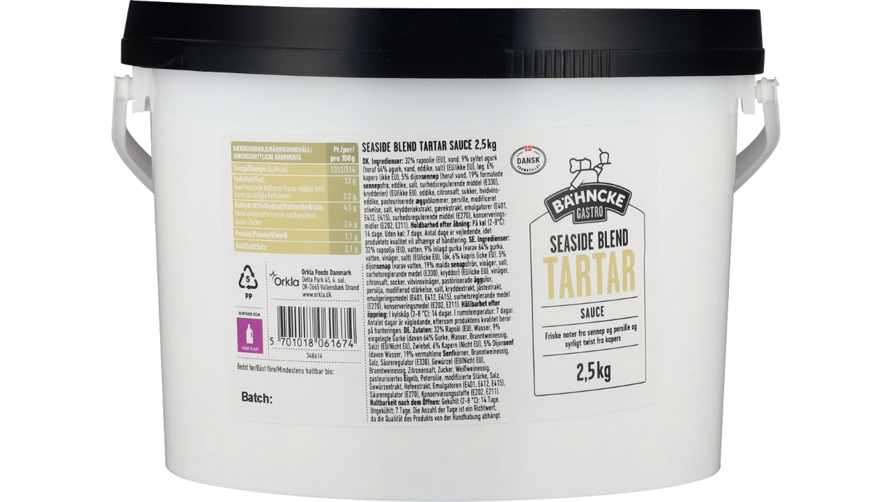 Tartar sauce Seaside blend 2,5kg