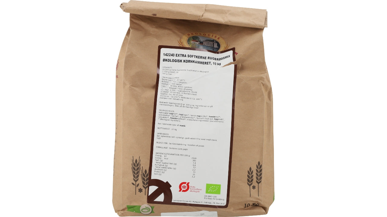Øko Extra Softkerne Rugbrødsmix 10kg