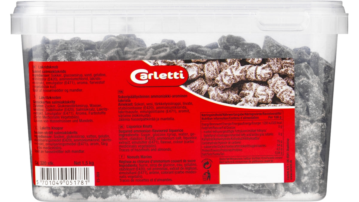 Carletti lakridsknob 1,5kg