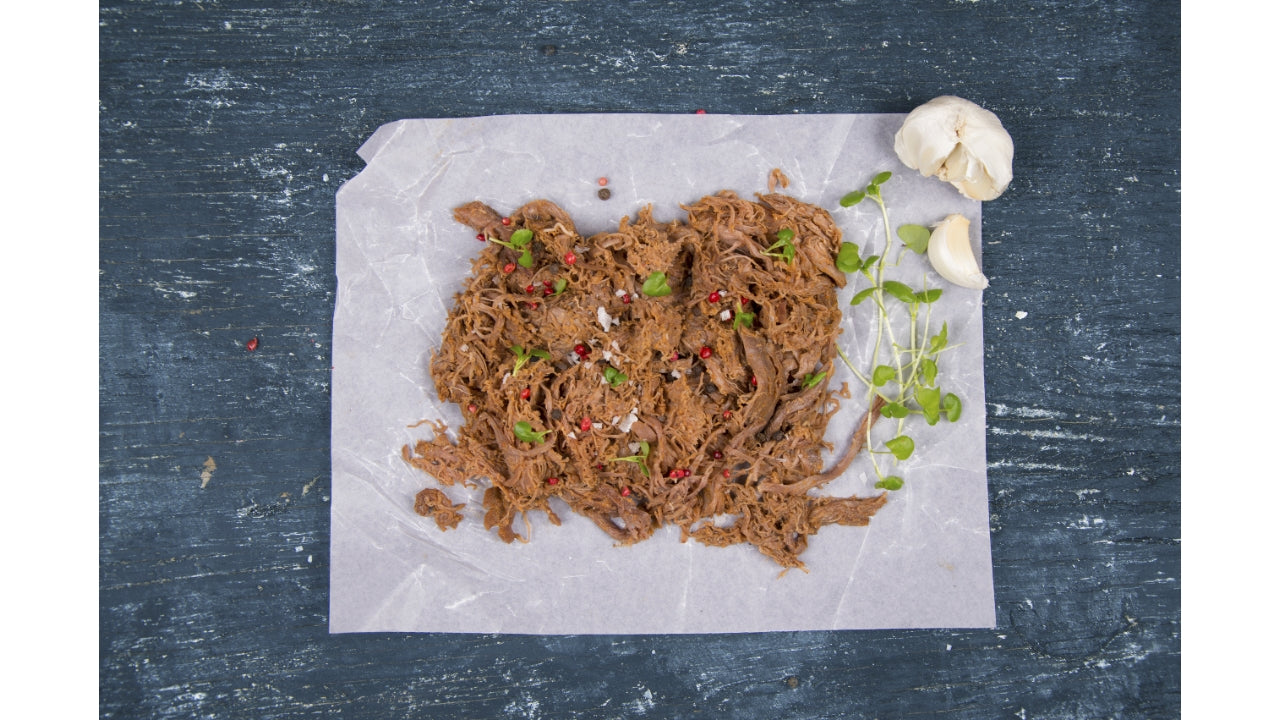 Pulled beef krydret kalvetykkam ca 8kg