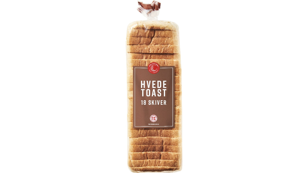 Hvedetoast 18skiver 600g ( 8 )