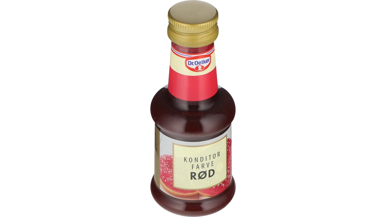Rød konditorfarve 38ml