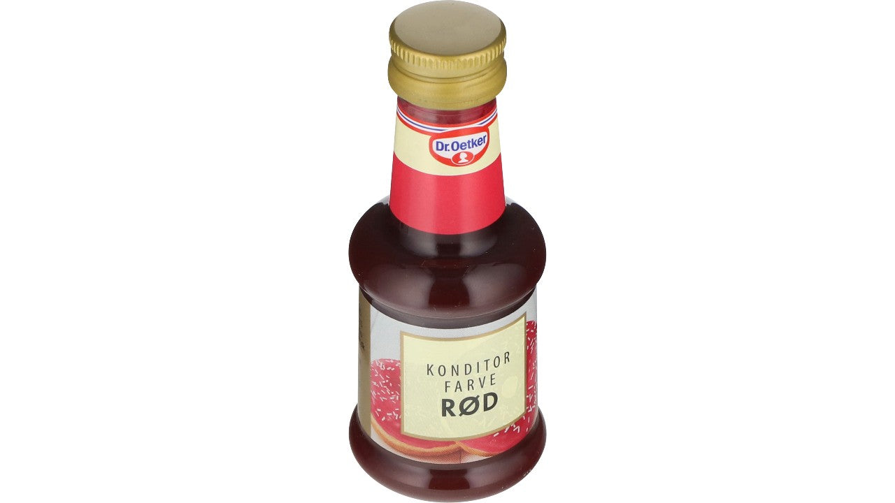 Rød konditorfarve 38ml