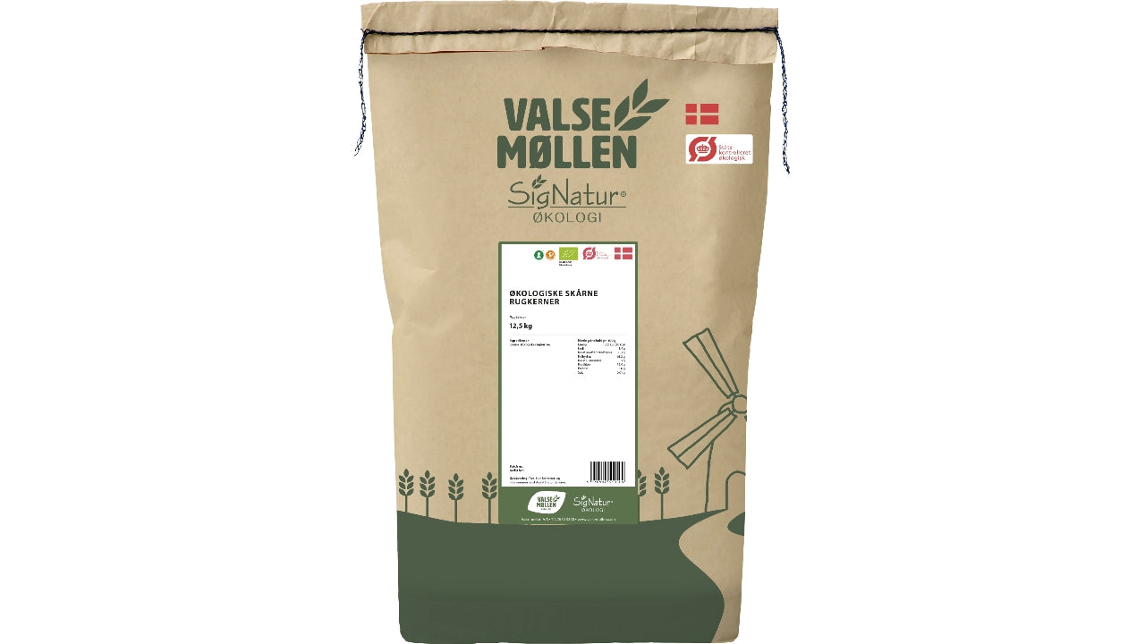 Øko Skårne rugkerner 12,5kg