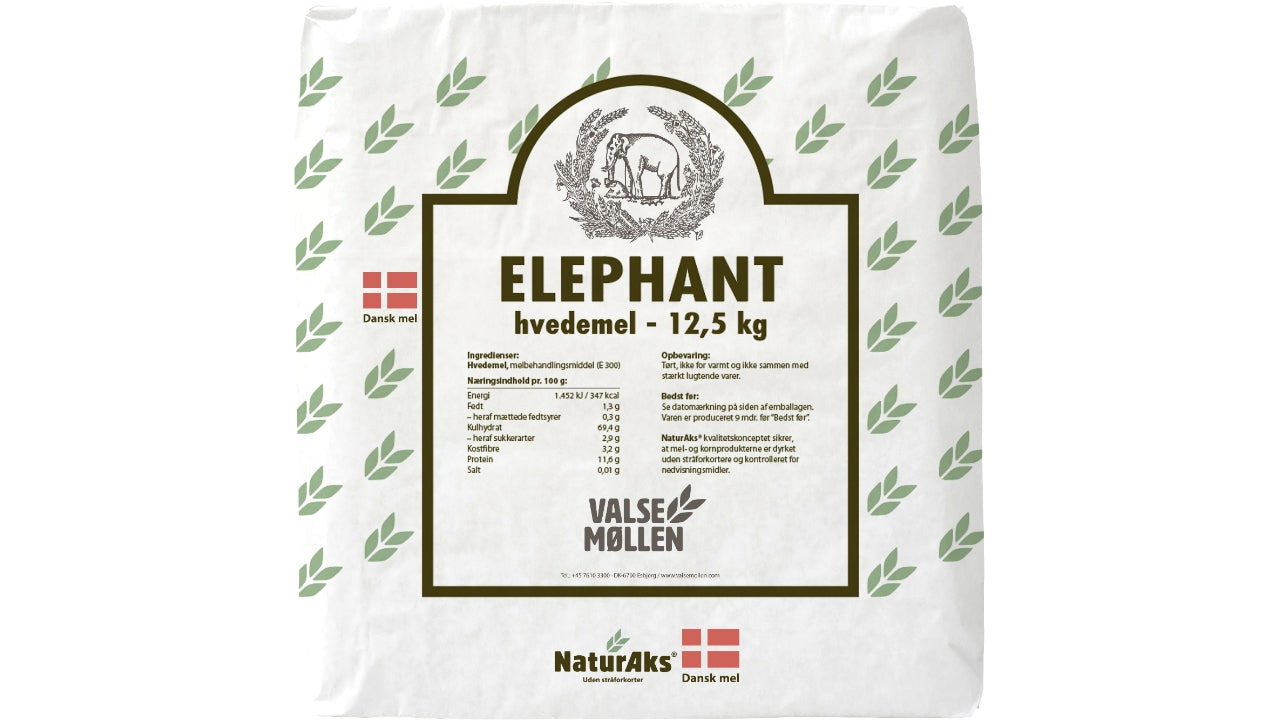 Mel Elephant 12,5kg Dansk