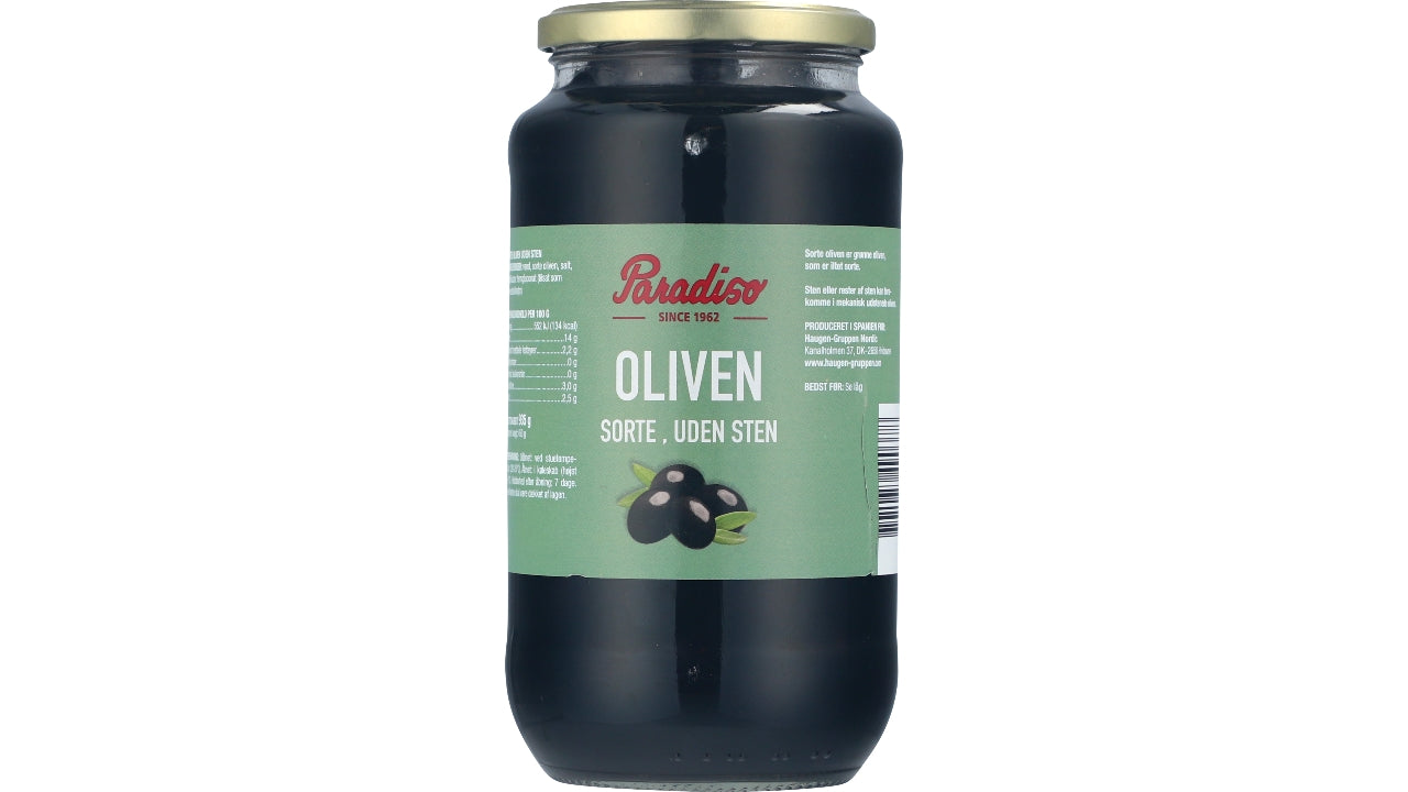 Oliven sort u/sten 935g