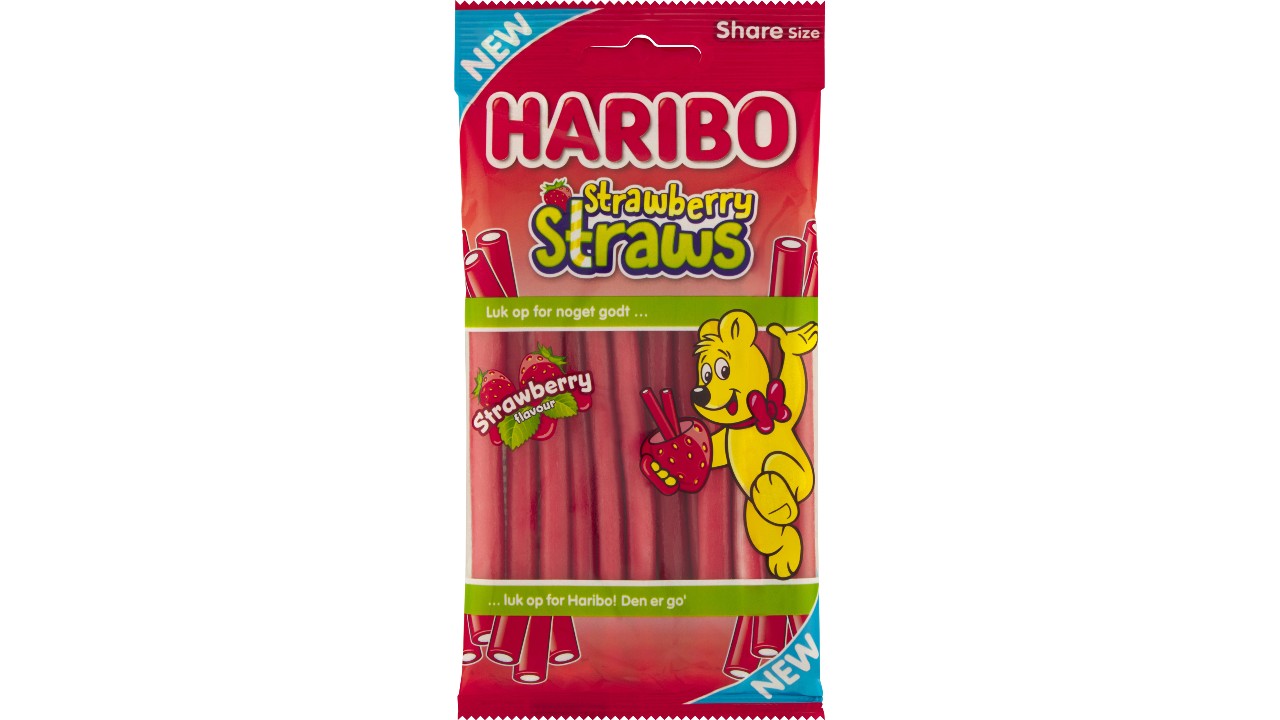 Strawberry straws 80g