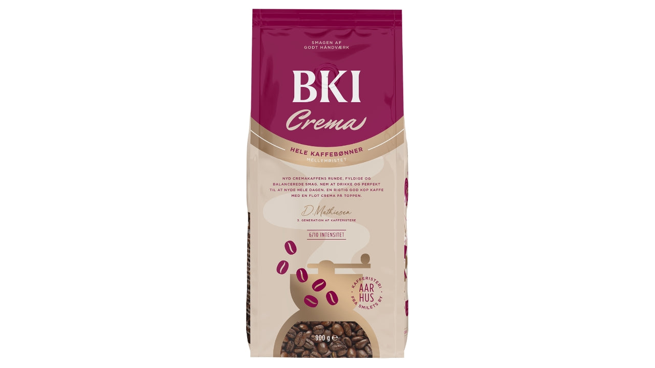 Crema kaffe hele bønner 900g
