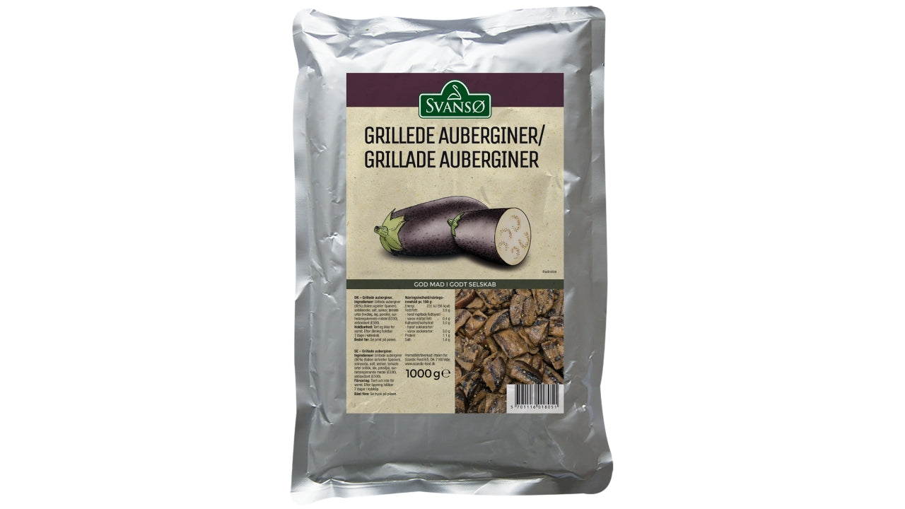 Grillede auberginer 1kg