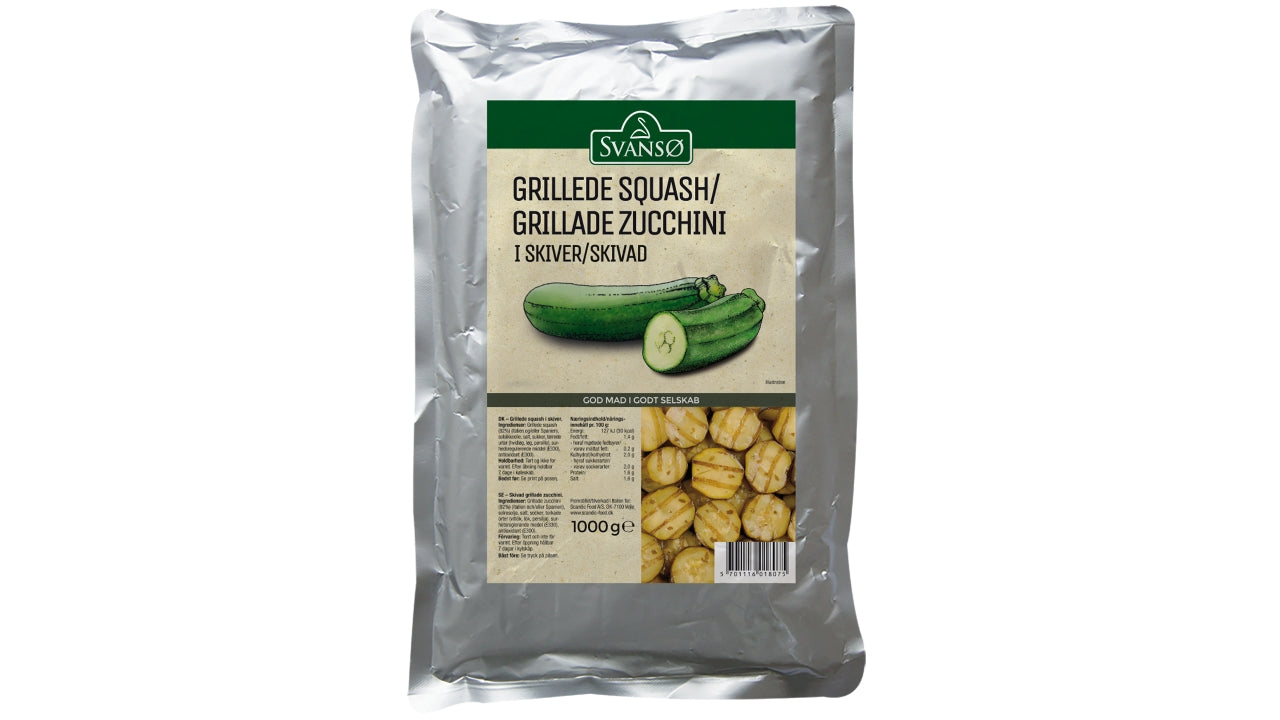 Grillede squash i skiver 1kg