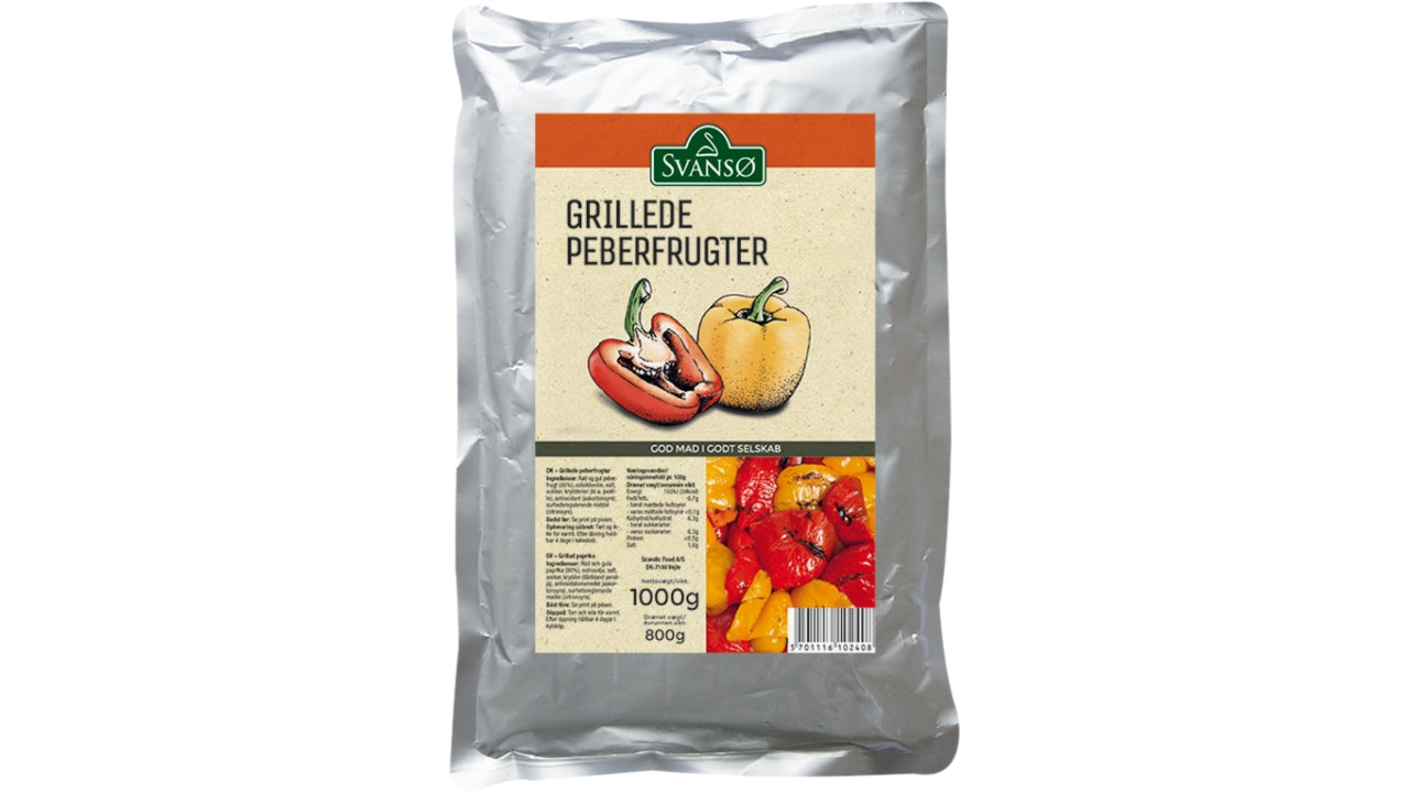 Peberfrugter grillede 1kg