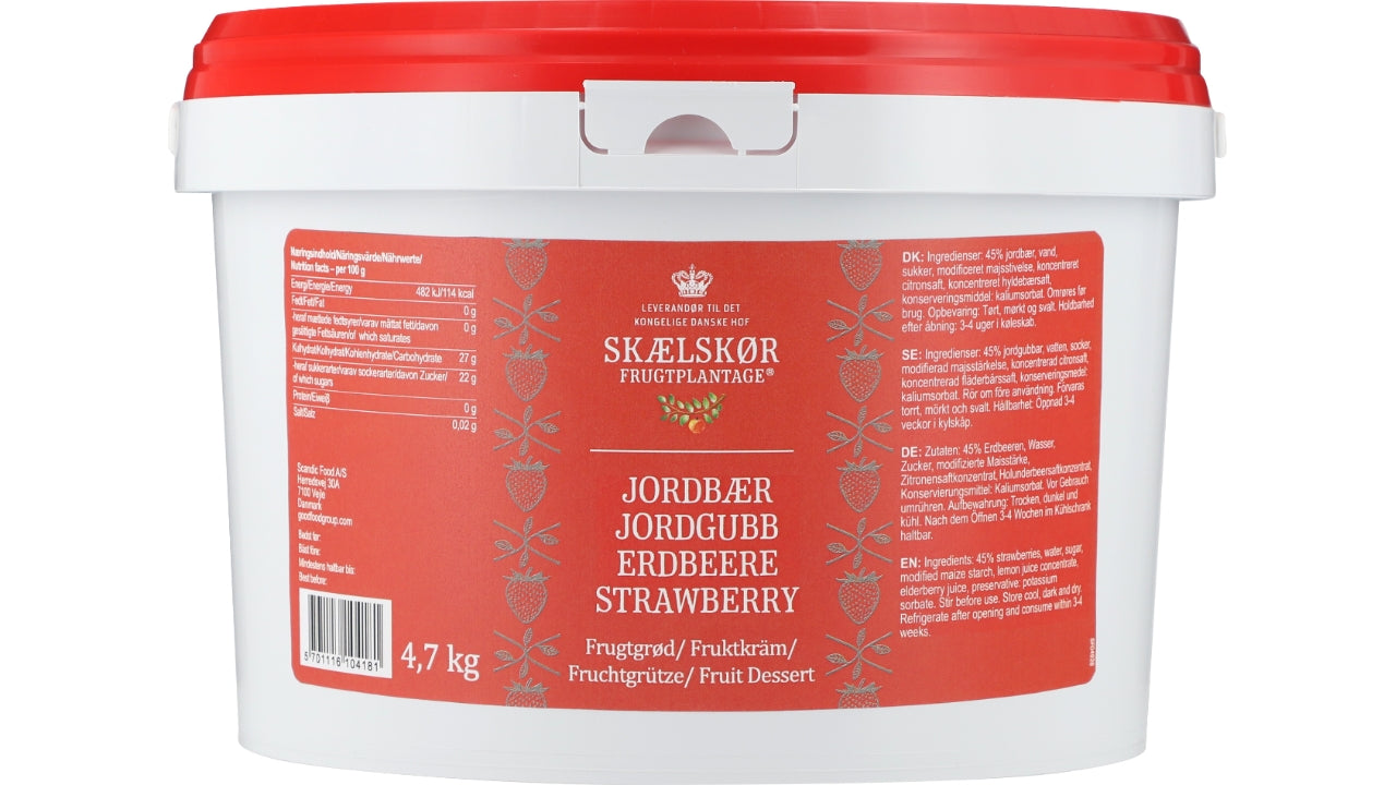 Jordbær grød 4,7kg