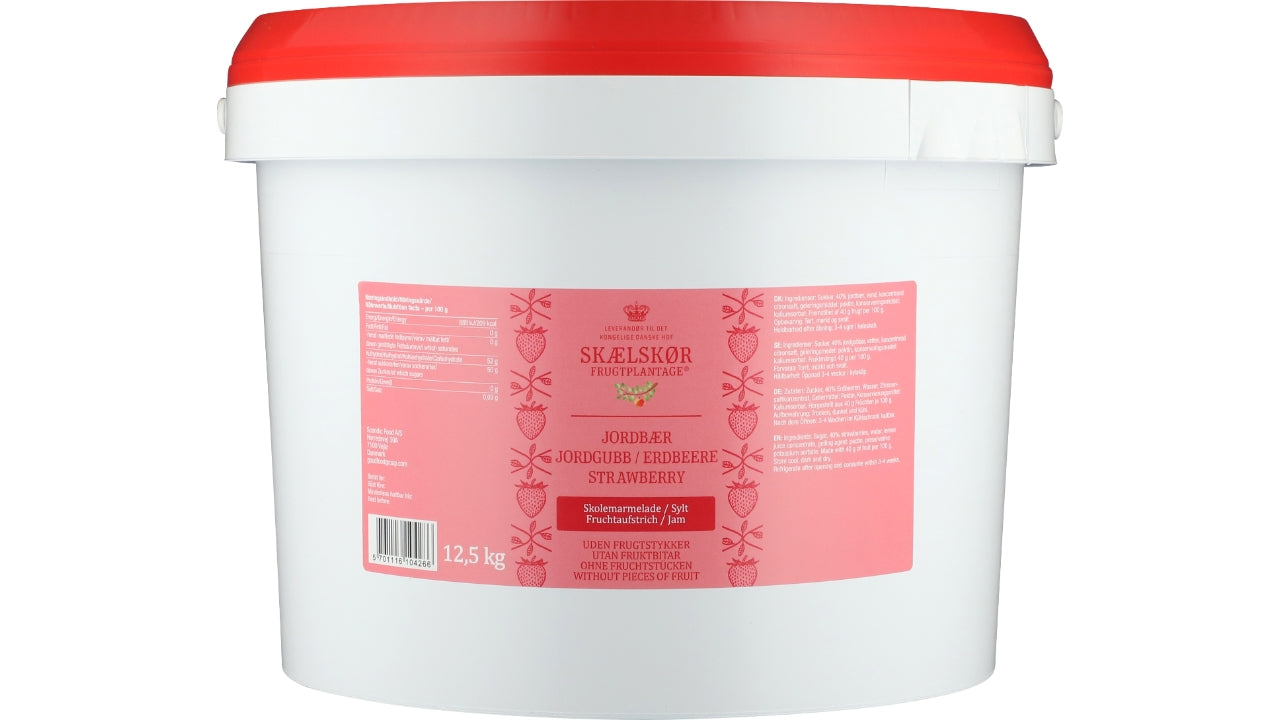 Jordbær skolemarmelade 12,5kg