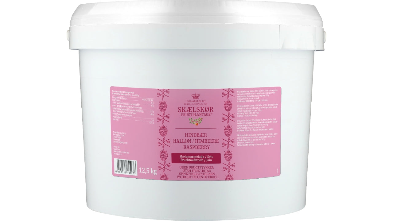 Hindbær skole marmelade 12,5kg
