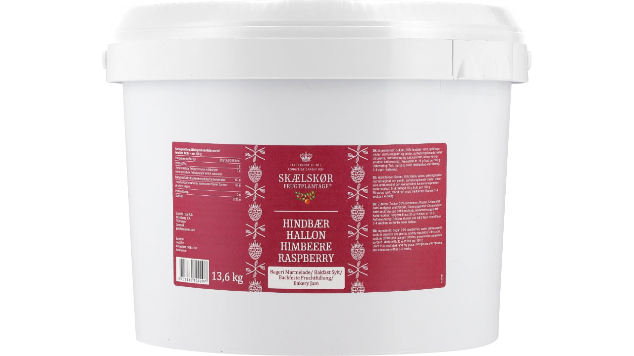 Hindbær marmelade bagefast 13,6kg