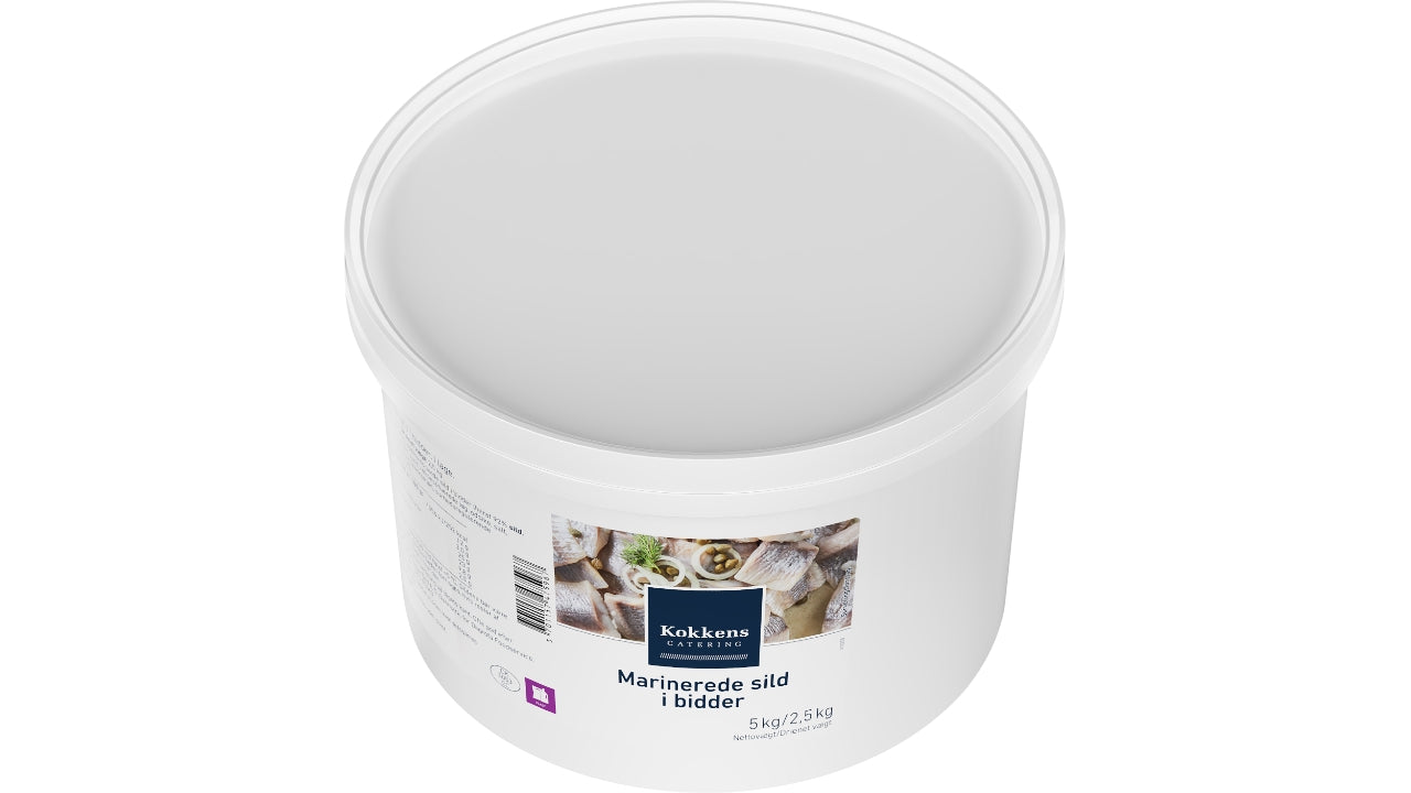 Marinerede sild i bidder 5kg/2,5kg