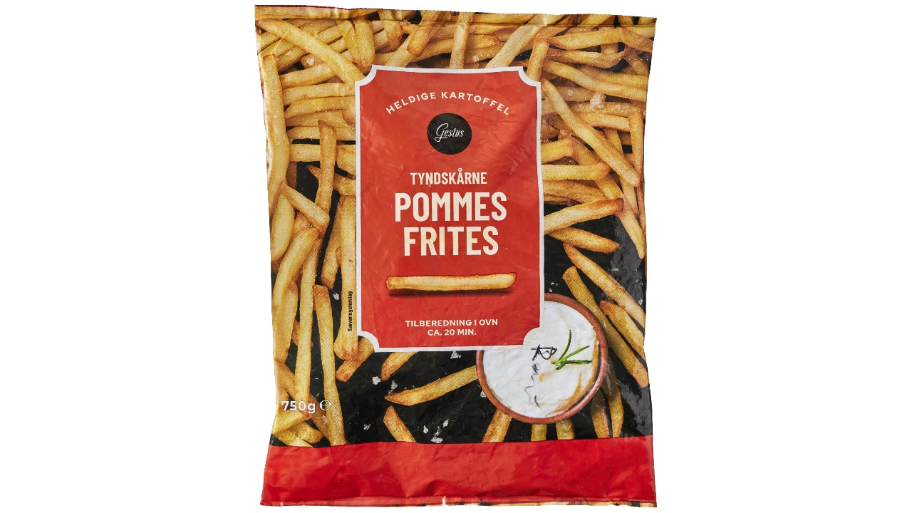 Pommes frites tyndtskårne 750g