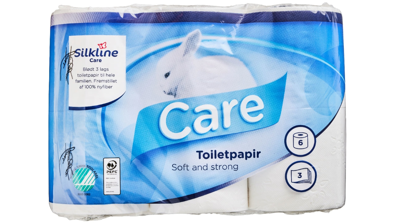 Silkline care toiletpapir 6rl