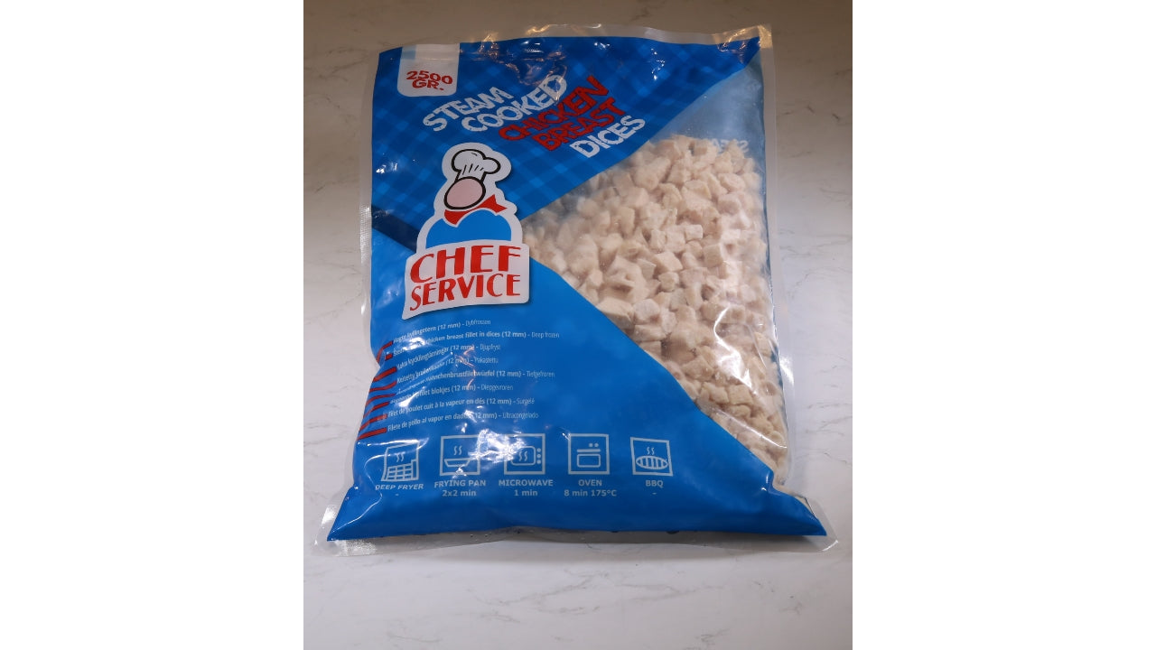 Kyllingebryst kogt i tern 12mm 2,5kg