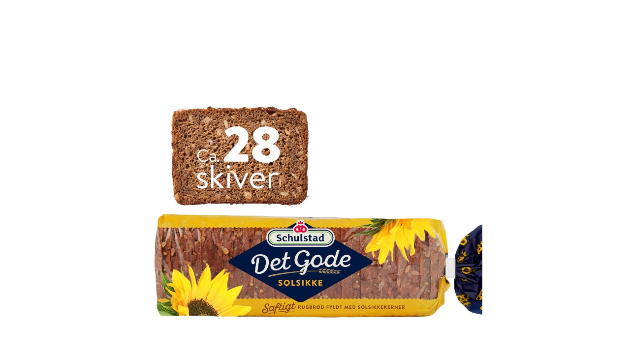 Det gode solsikkerugbrød skiver 950g