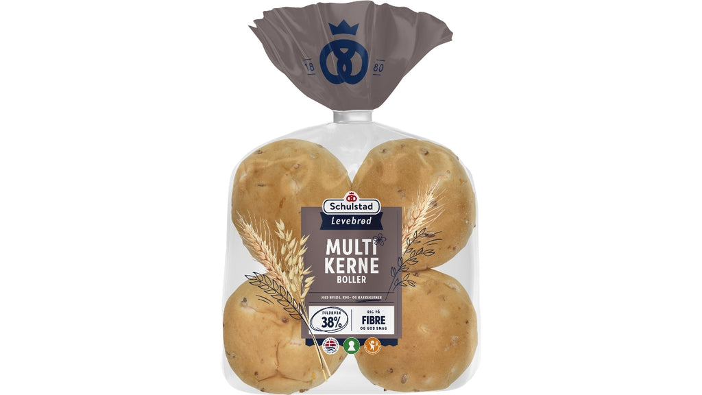 Levebrød multikerneboller 8stk 550g