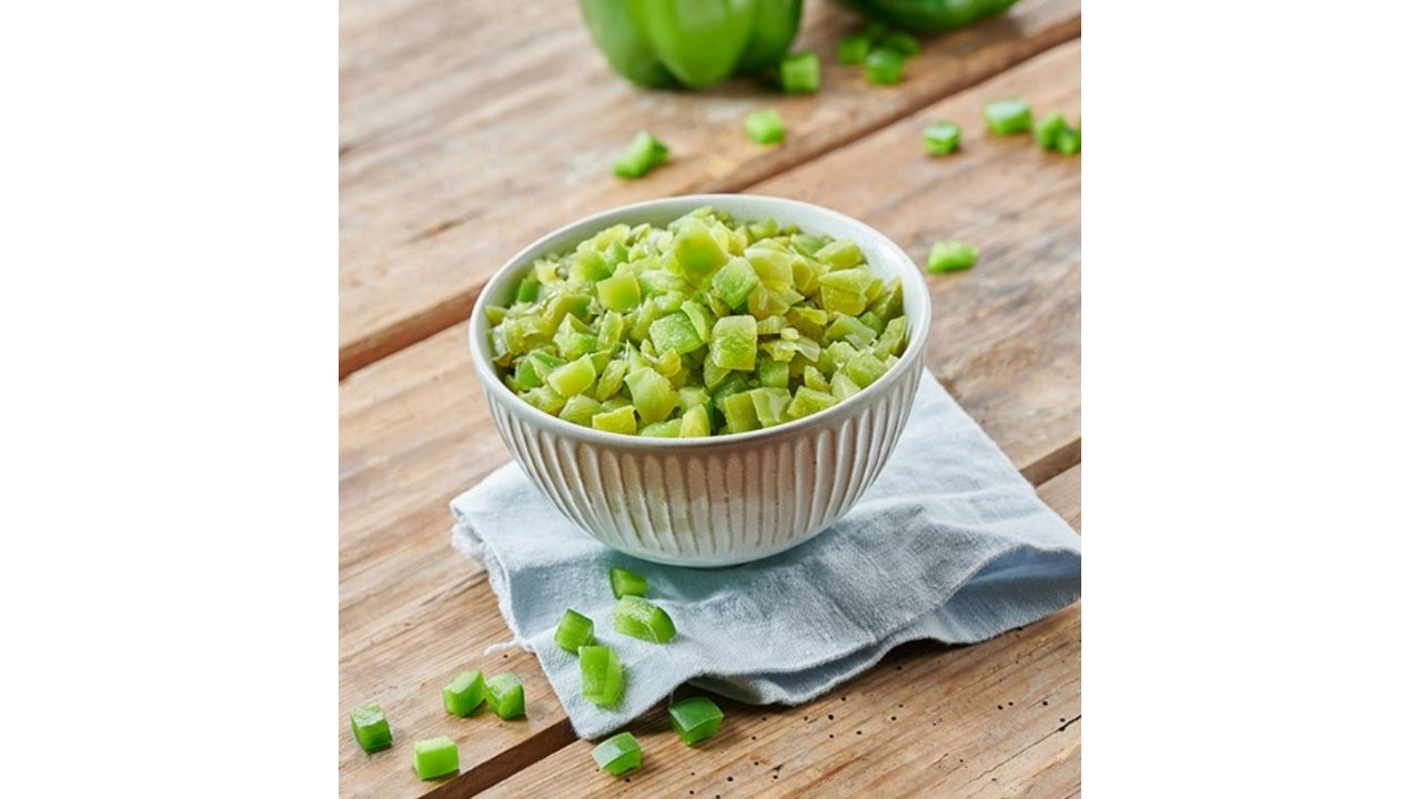 Peber grøn i tern 2,5kg