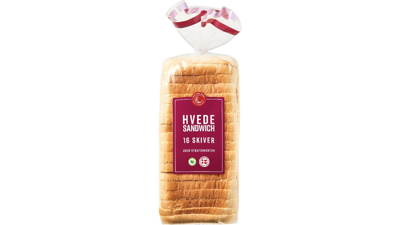 Hvedesandwich 16skiver 800g ( 6 )