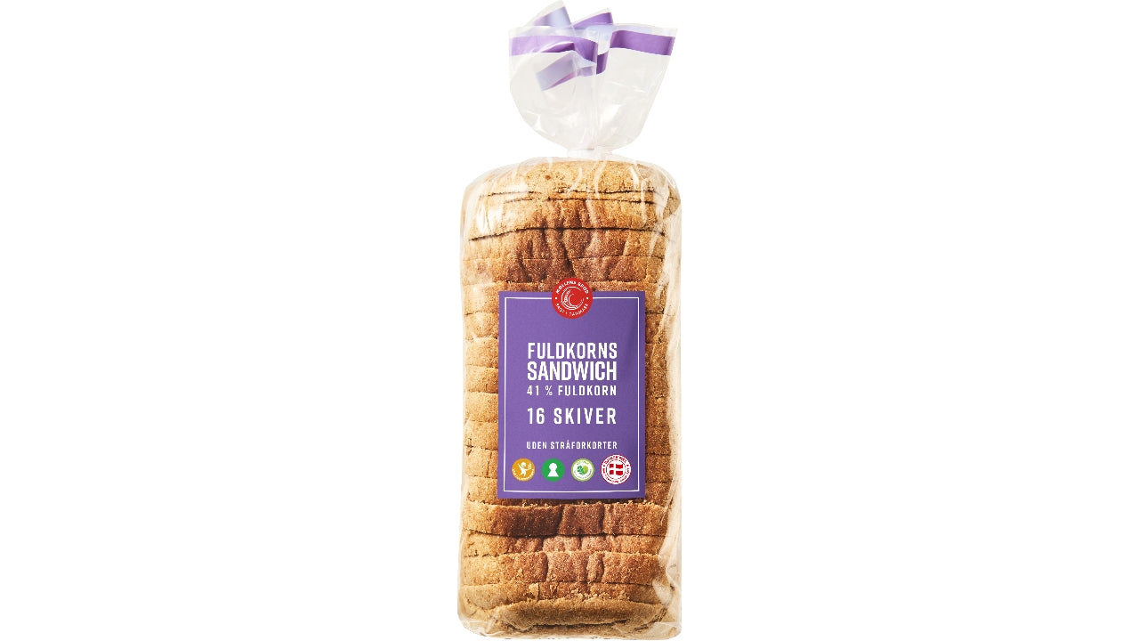 Sandwichbrød fuldkorn 16skiver 800g (6)
