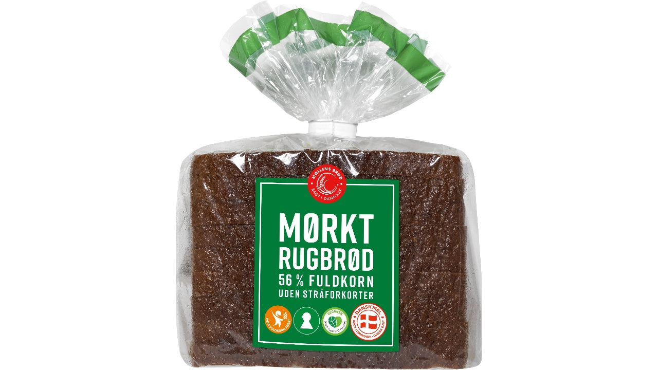 Rugbrød mørkt 9skiver 500g ( 18 )