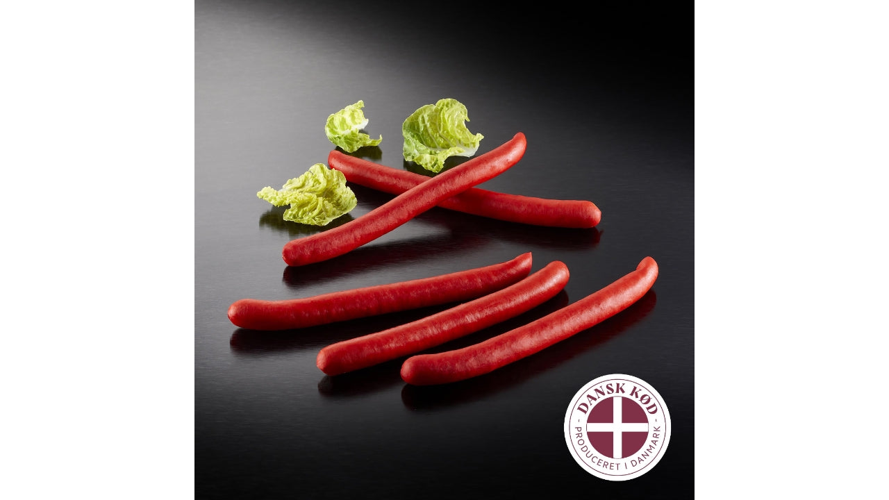 Hotdogpølser røde ca 62g 2x2,5kg