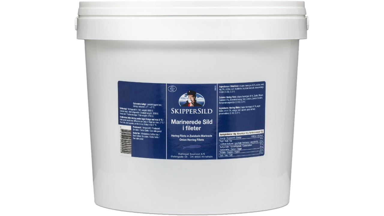 Marinerede sild i fileter 6kg/3kg