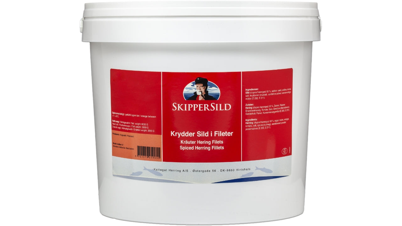 Krydder sild i fileter 6kg/3kg
