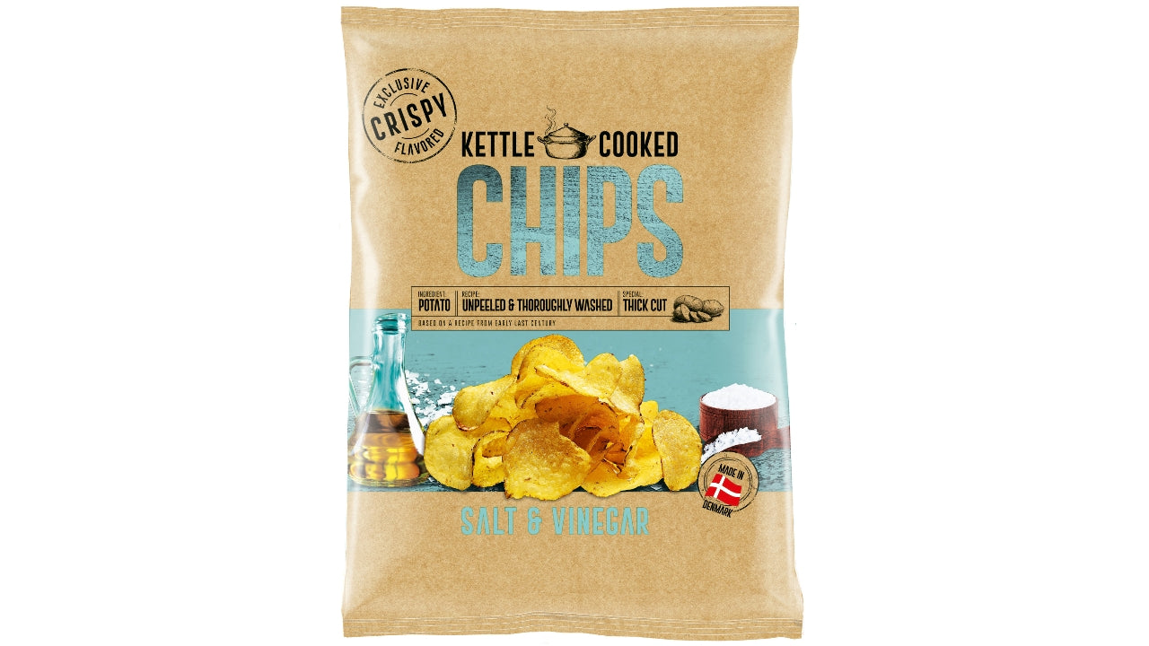 Kettle Cooked chips salt&vinegar 150g