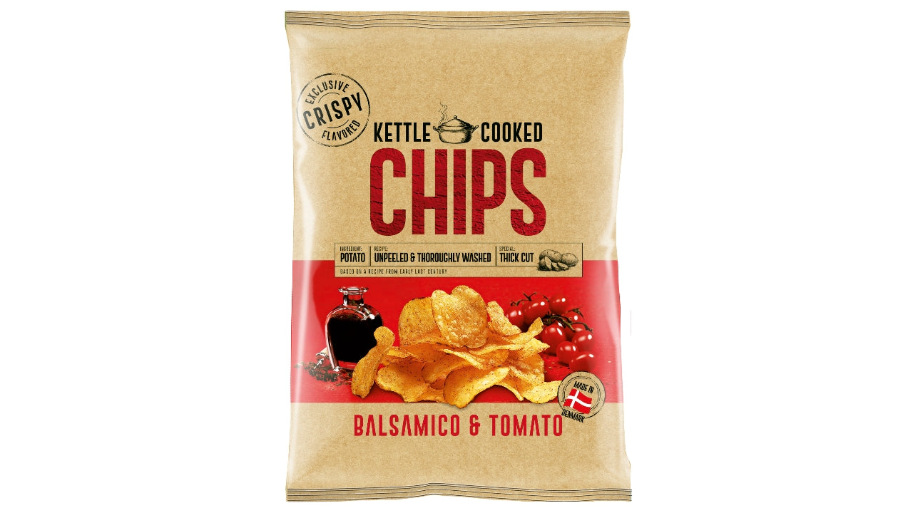 Kettle Cooked chips balsamic&tomat 150g
